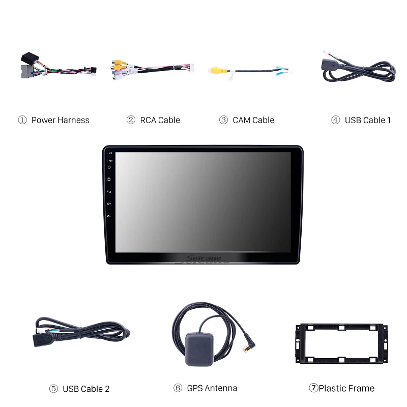 10.1 Inch android 12 Car Dvd Player GPS With BT Universal Car Stereo Radio System Support Carplay DVR