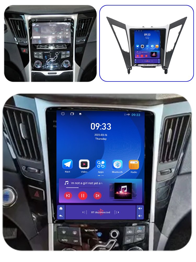 2Din Car Radio Android for HYUNDAI SONATA 8 2011-2014 Speaker Stereo Navigation 9.7" Carplay Multimedia Head Unit