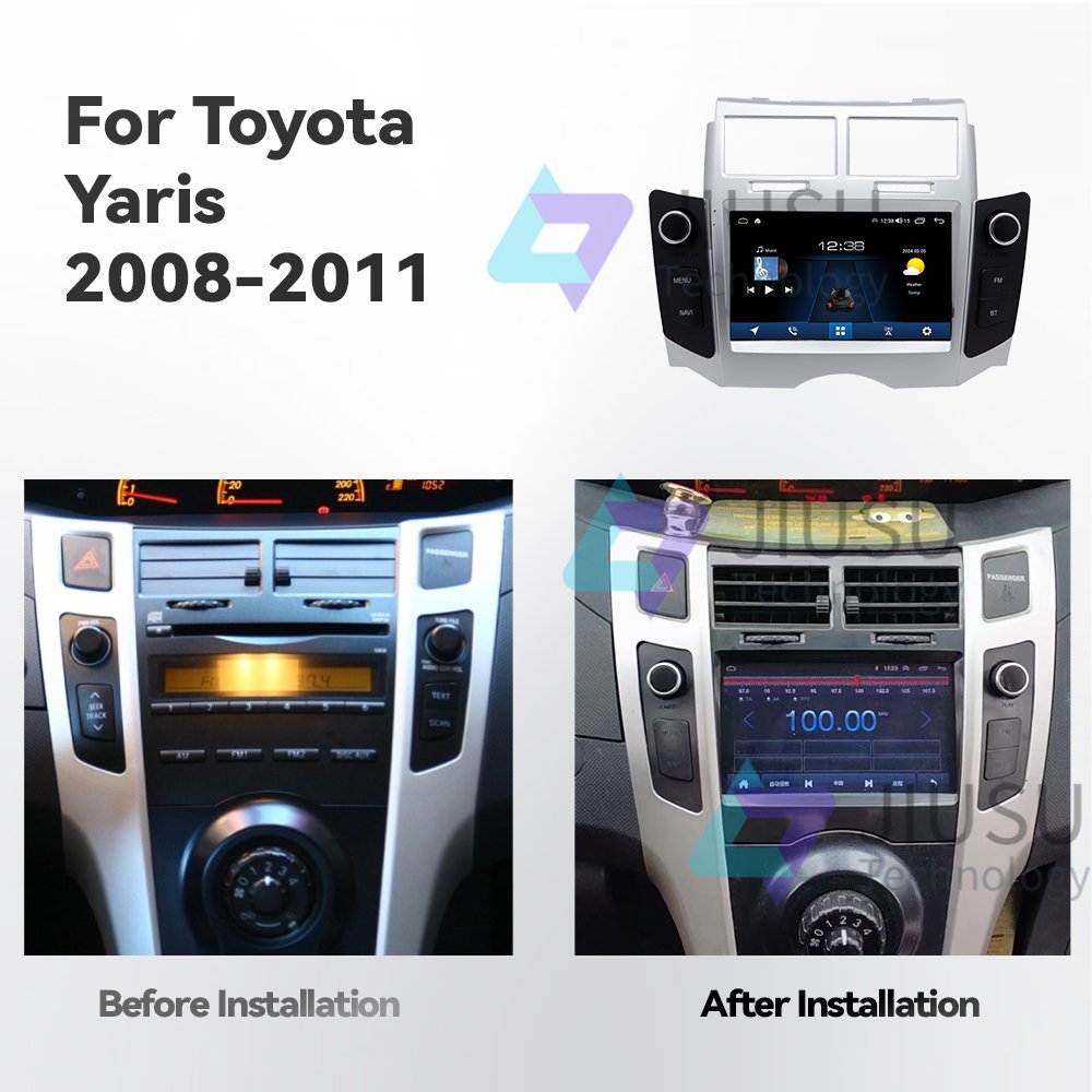 Touch Screen Android Car Radio GPS Navigation DVD Player Stereo Multimedia Audio System for Toyota Yaris 2008-2011