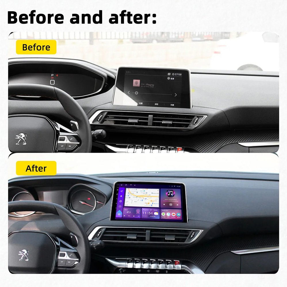 New Head Unit Android Car Player 2 DIN Car Radio for Peugeot 5008 2017-2020 Multimedia Audio dvd GPS Navigation Stereo