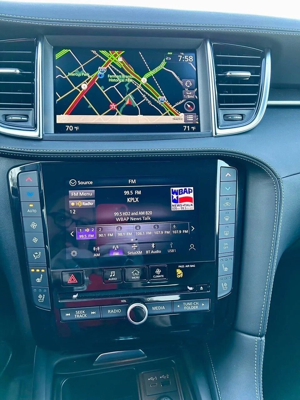 12..3" android Car DVD Radio Stereo Player For Infiniti QX55 2021-2024 With Car GPS Navigation Mobile Phone Connection Carplay