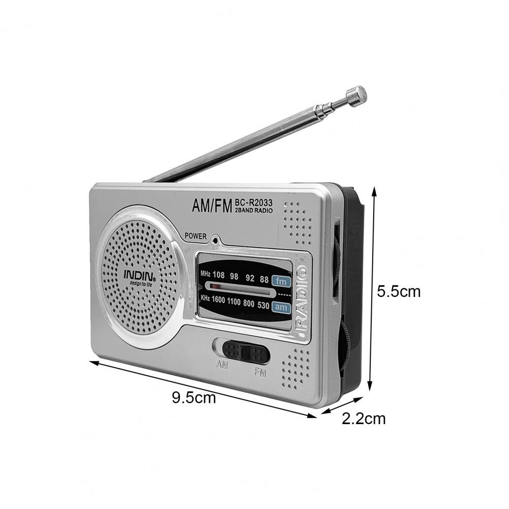 2024 Hot Selling Mini Pocket AA Battery FM AM Small MP3 Radio Retro Radio Portable with Antenna Usb Mini FM Radio