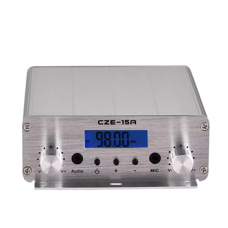 CZE-15A 15W Fm Transmitter Wireless Broadcast Radio Station Stereo PLL Audio Amplifier