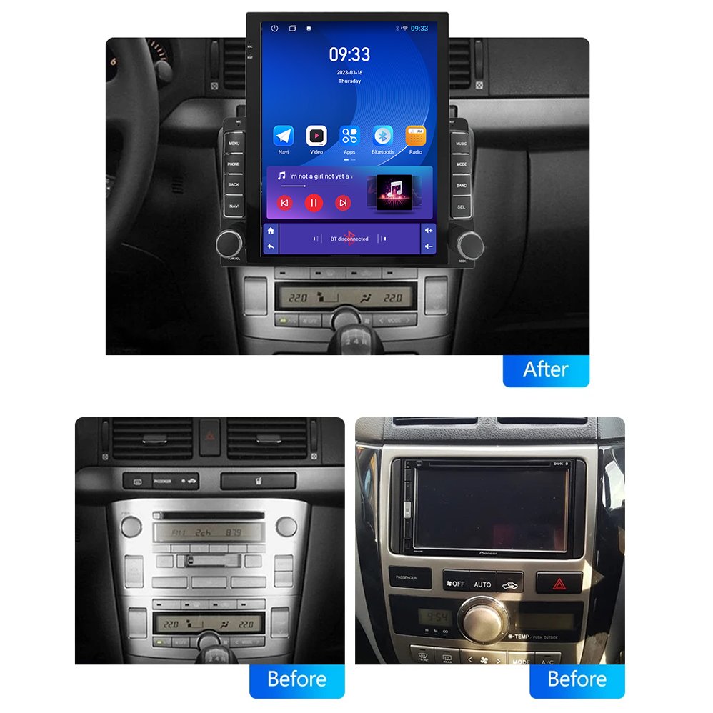 9.7 inch 2 din android car radio for Toyota IPSUM Avensis Verso Nissan Almera 2012-2019 Car Player Stereo GPS Navigation with