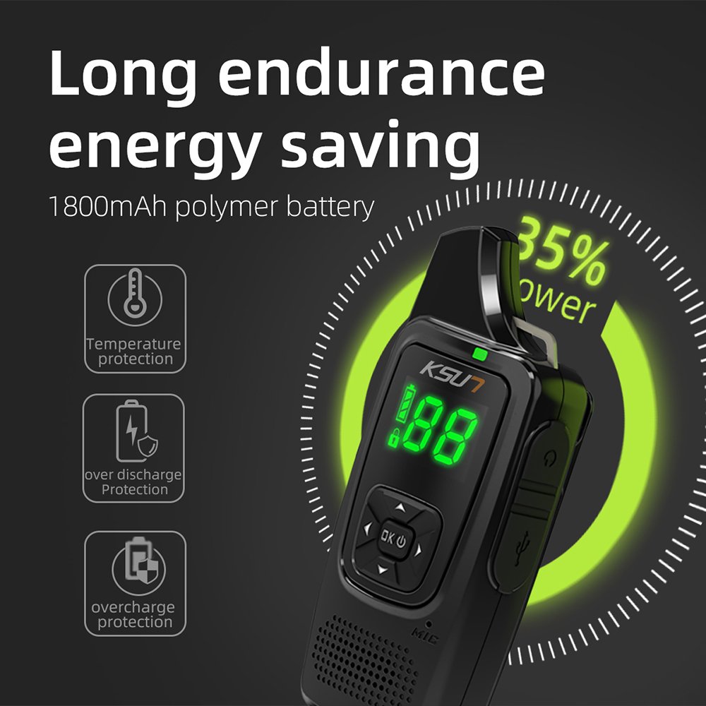 KSUN V6 Two Way Radio Hidden Display UHF Wireless Handheld Portable PTT Super Mini Ultra Small Walkie Talkie
