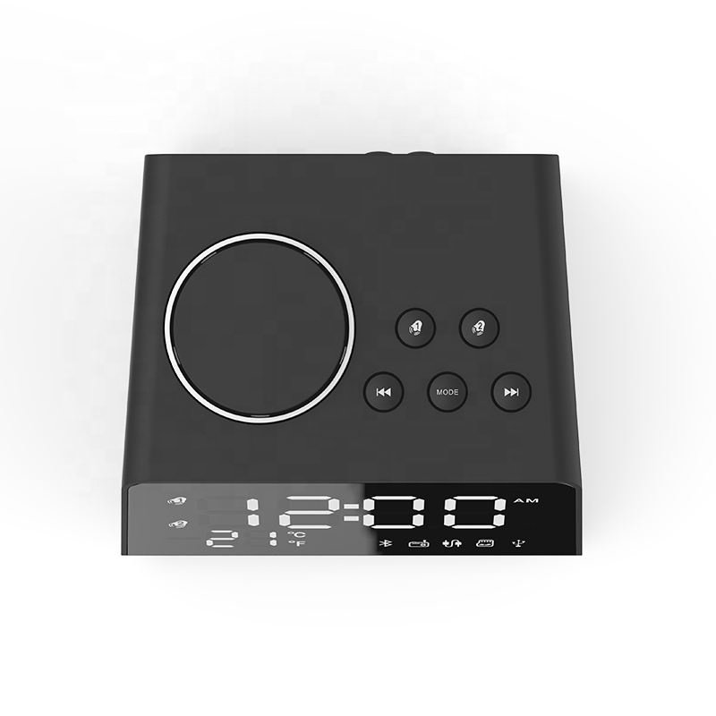 Multi-function Digital Desk Clock LED Rechargeable Digital Table Alarm Clock Radio