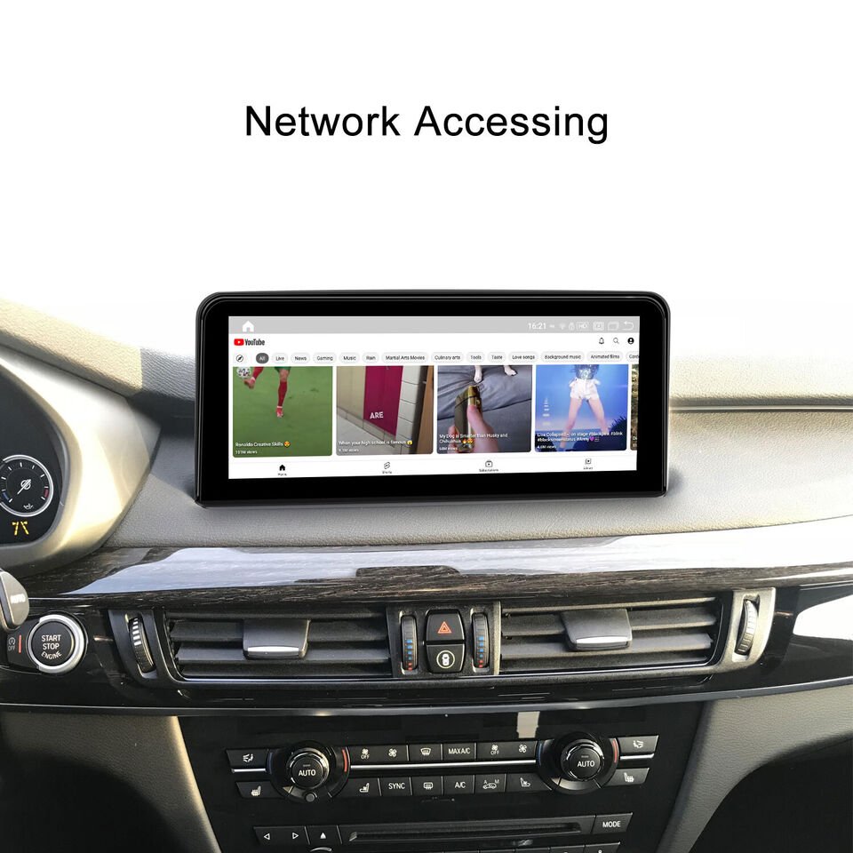 10.25" android13 car screen dvd multimedia player stereo system android car radio For BMW X5 X6 F15 F16 2014-2018 NBT