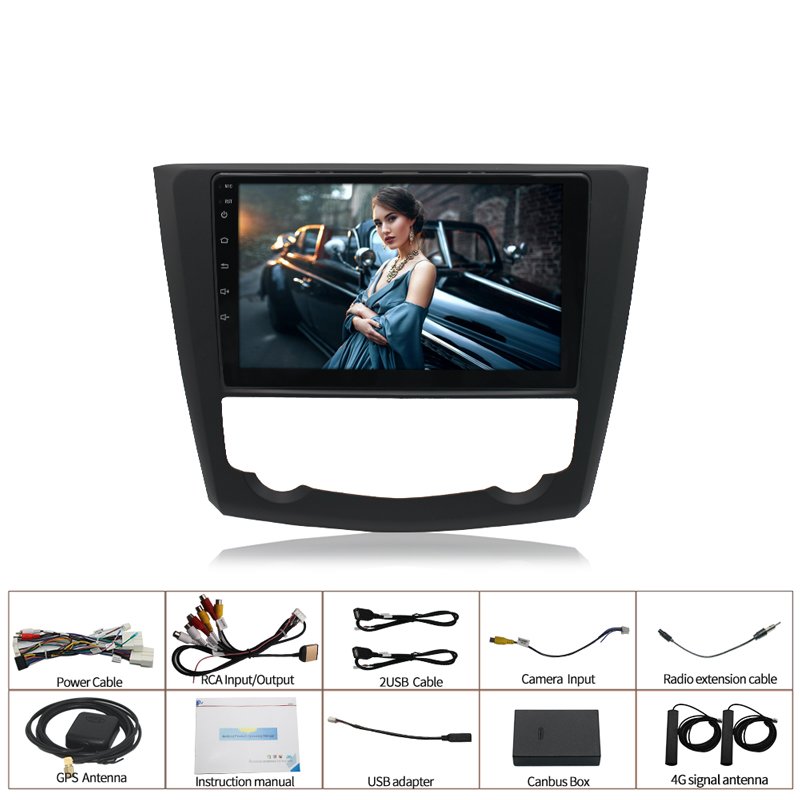 Factory Supply 9 Inch 2 Din Car Auto Radio GPS DVD Player Navigation For Renault Correga 2016 2017 2018 2019 With GPS