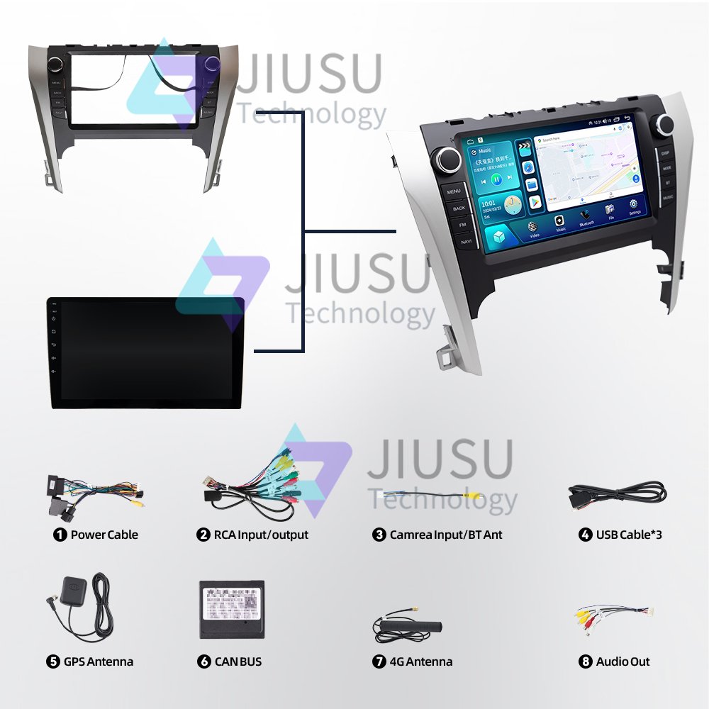 Touch Screen Android Car Radio GPS Navigation DVD Player Stereo Multimedia Audio System for Toyota Camry 2012-2014