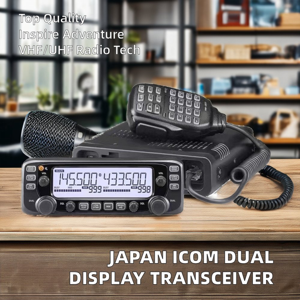 Original Japanese-made IC-2730E/A VHF/UHF High Power Dual Segment Transceiver 50km Upgrade Dual Display 30W DMR Conference