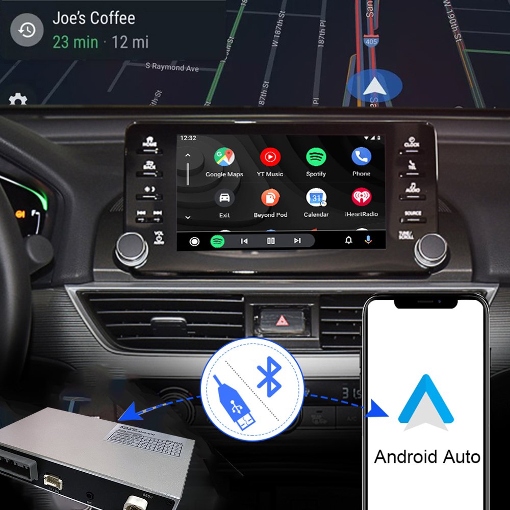 Wireless Apple Carplay For HONDA/ACCORD 10th Generation 2018 Android Auto Car Multimedia Play AI Box Video Rear Camera Radio