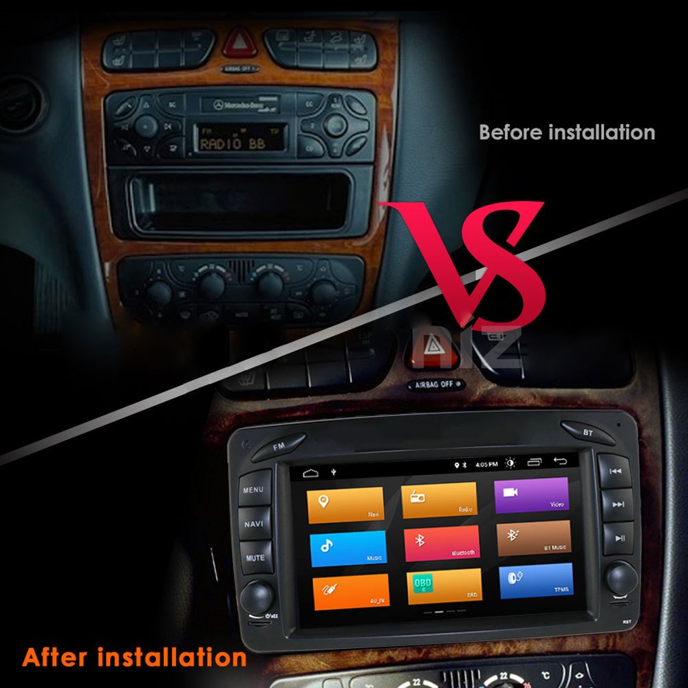 Suitable for Benz W203 W209 W463 W168 Android 10.0 Stereo Car Android Player with 4G Carplay.
