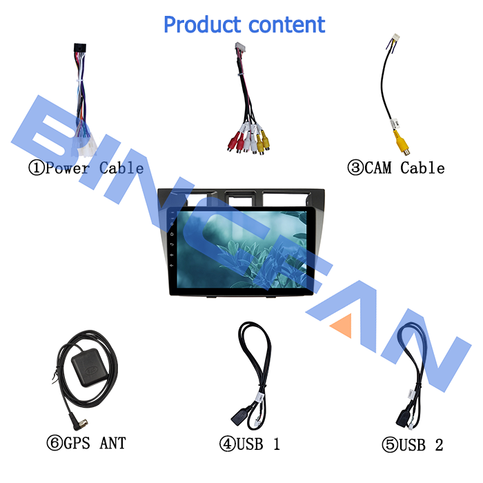 Android 10 WIFI BT GPS FM 9 inch Car Screen for Toyota Mark 2 2000-2007 2+32GB Car Radio DVD Player