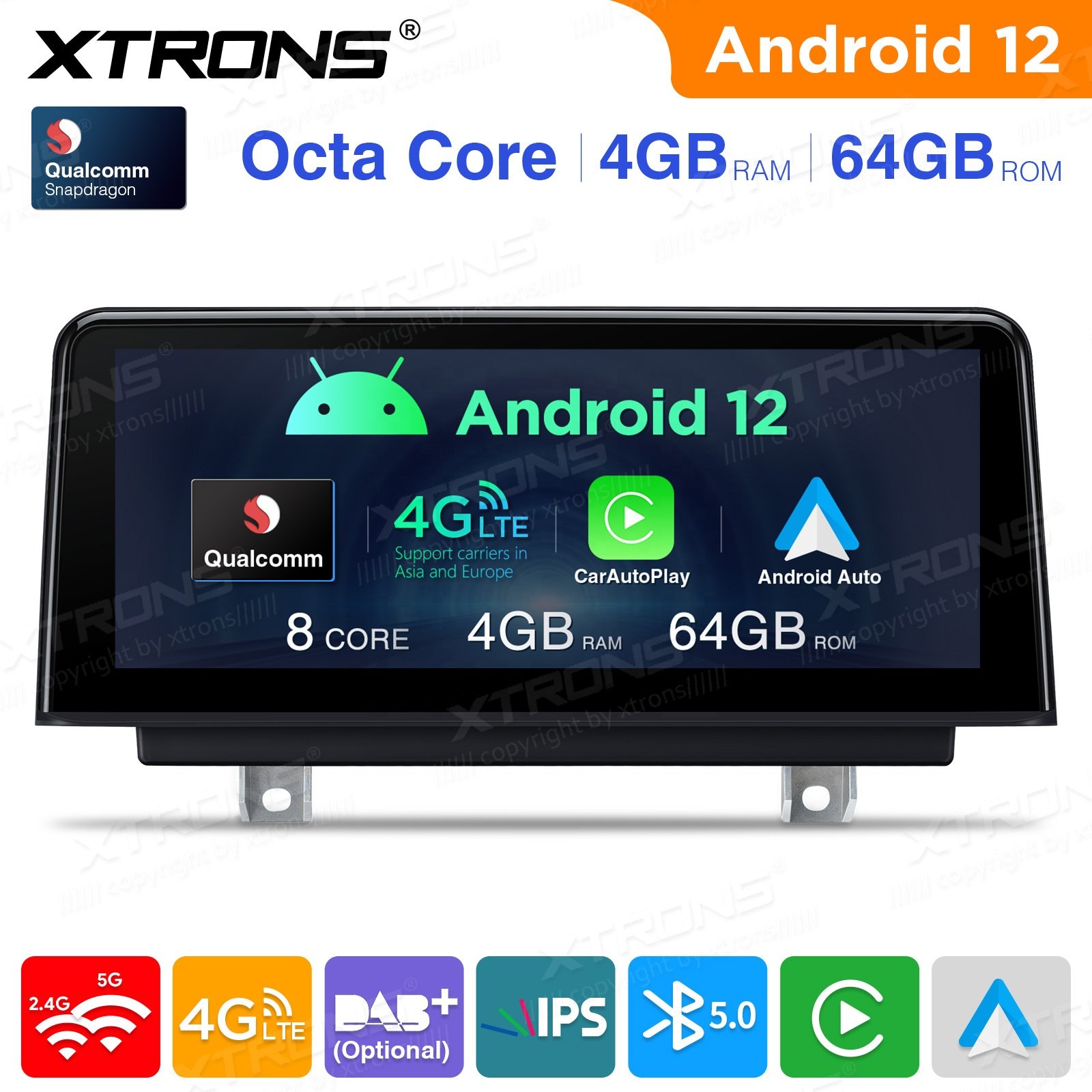 XTRONS Car Audio For BMW 3/4 Series F30 F31 F32 F33 F34 F36 F80 F82 F83 NBT Carplay Android Auto 4G LTE Car Multimedia Player