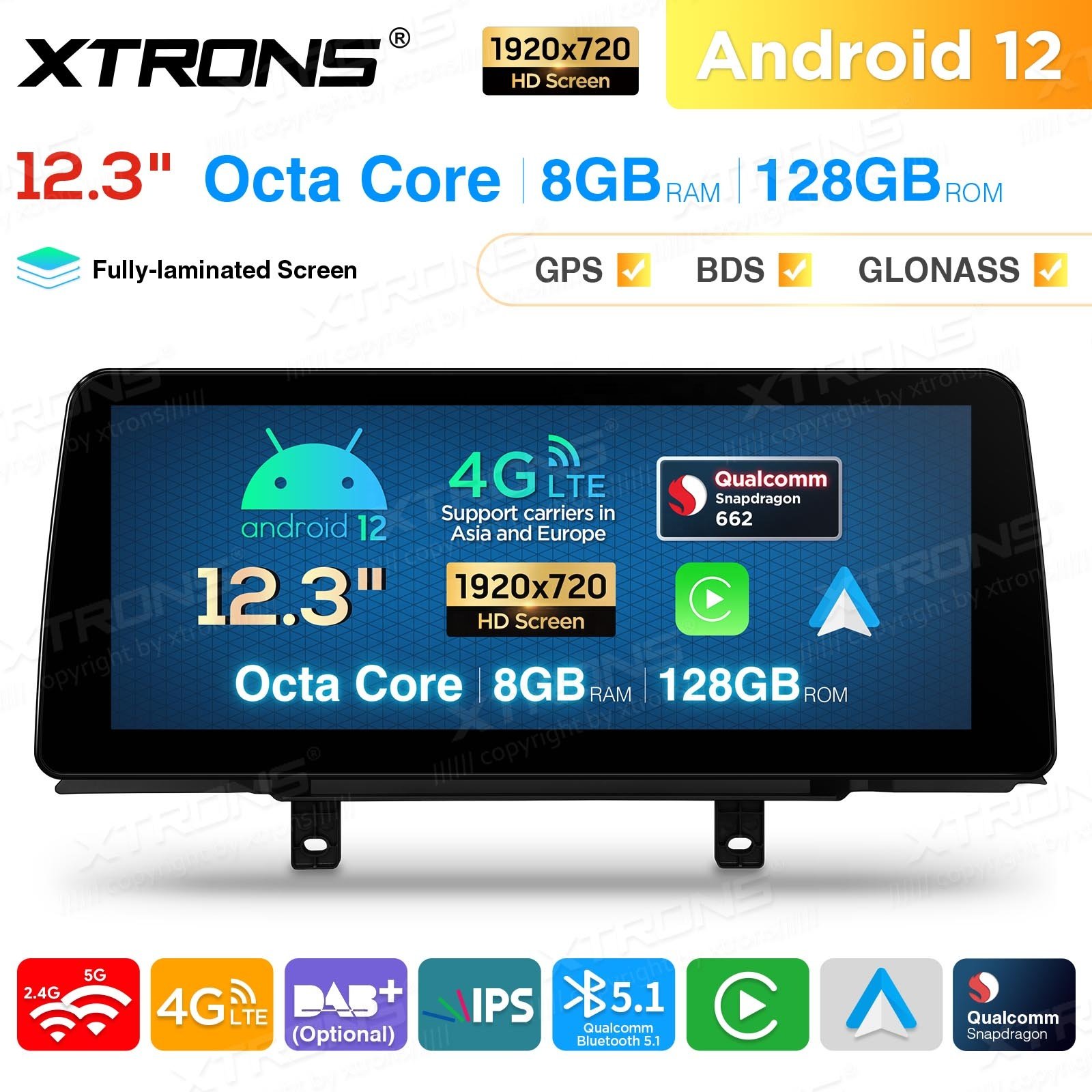 XTRONS Car Audio For BMW 3/4 Series F30 F31 F32 F33 F34 F36 F80 F82 F83 NBT Carplay Android Auto 4G LTE Car Multimedia Player