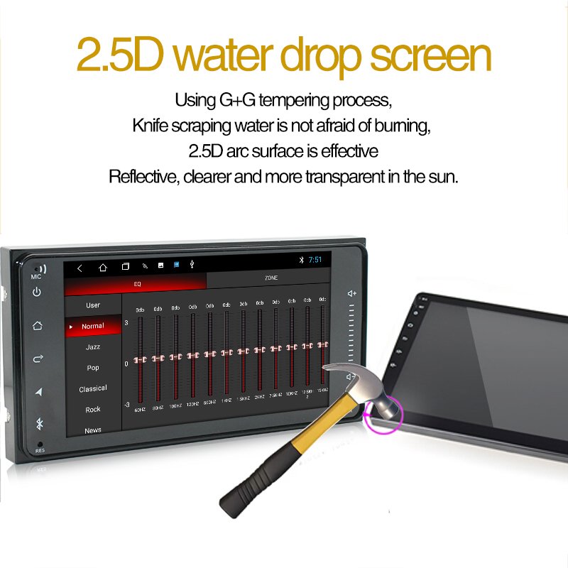 Android 9.1 2 din Car Audio Radio for Toyota Universal BT GPS Mirror Link Car Stereo System Car Multimedia Video DVD Player