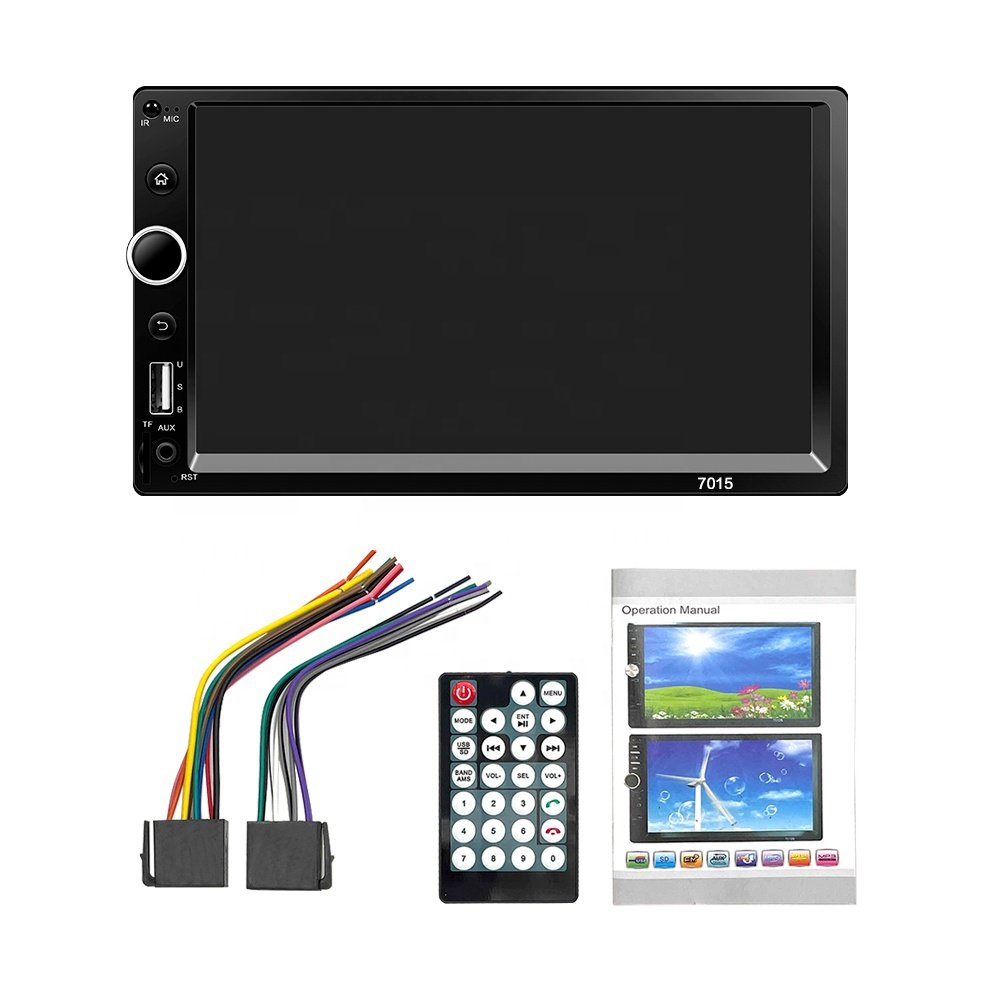 7inch HD Touch Screen BT 2din Audio Car Stereo 7015 7 Inch 2 Din Car Radio MP5 Video Player with CarPlay