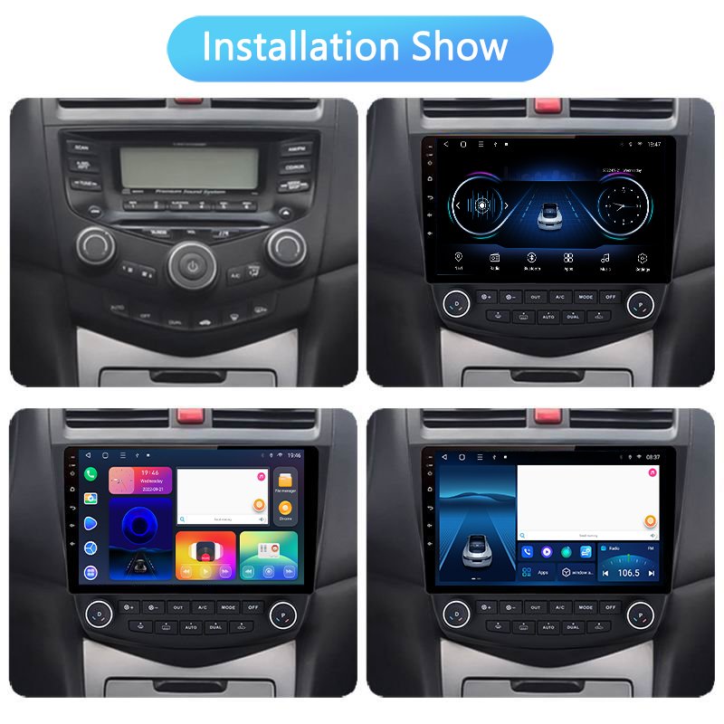 10 inch 8core 2+32G Android Auto Radio for Honda Accord 7 2003-2008 Car Multimedia player Stereo Navigation GPS