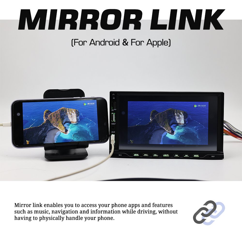 Trend type-c 2din 7" hd car stereo radio mp5 player car radio hands free cd player car radio player