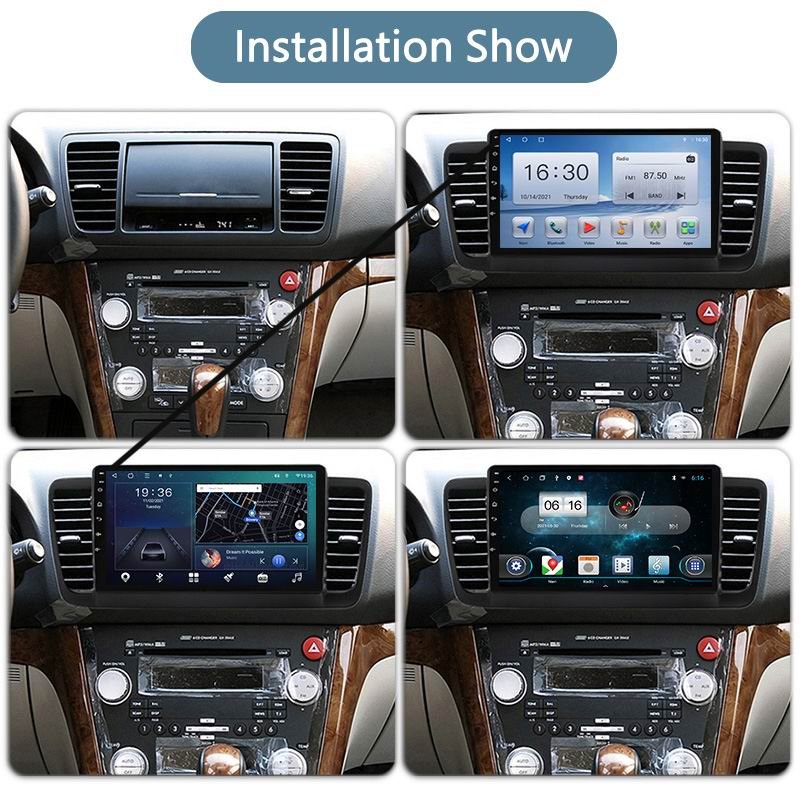 9inch Android Car Multimedia Player Intelligent Screen Audio Video DVD For Subaru Legacy 2003-2009 GPS Navigator with carplay