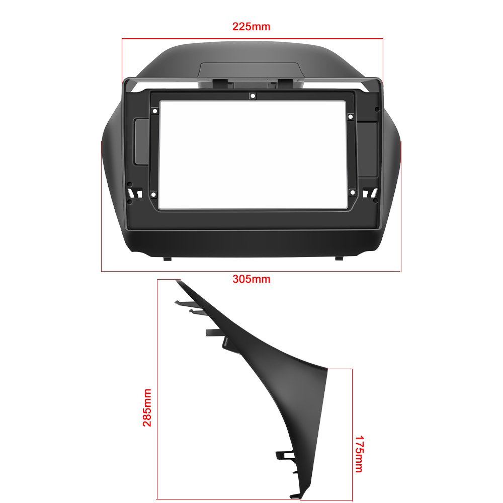Podofo EU/US/RU/UK 2 Din Car Radio Fascia 10.1 Inch For Hyundai IX35 2010-2015 Auto Stereo Dashboard Panel Mounting Frame Kit