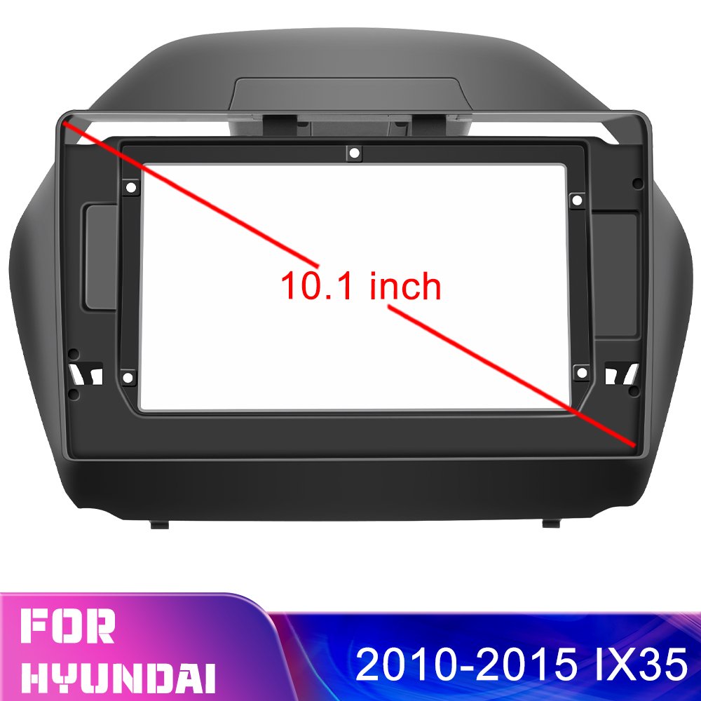 Podofo EU/US/RU/UK 2 Din Car Radio Fascia 10.1 Inch For Hyundai IX35 2010-2015 Auto Stereo Dashboard Panel Mounting Frame Kit