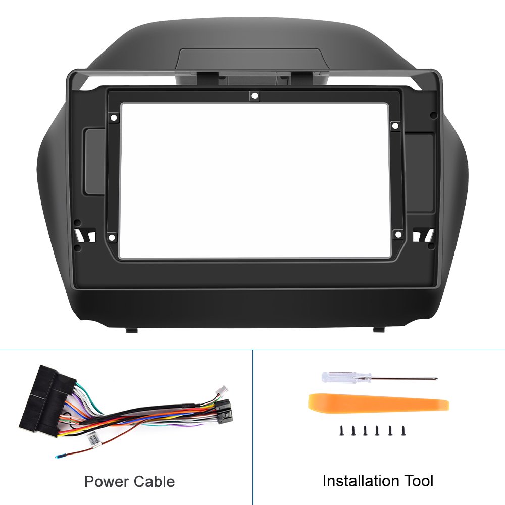 Podofo EU/US/RU/UK 2 Din Car Radio Fascia 10.1 Inch For Hyundai IX35 2010-2015 Auto Stereo Dashboard Panel Mounting Frame Kit