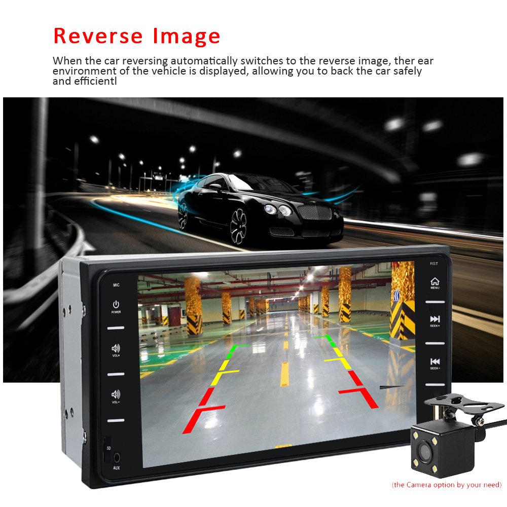 Podofo Autoradio For Toyota/Corolla 7 inch 2Din Car Radio for corolla with Phone Link BT USB