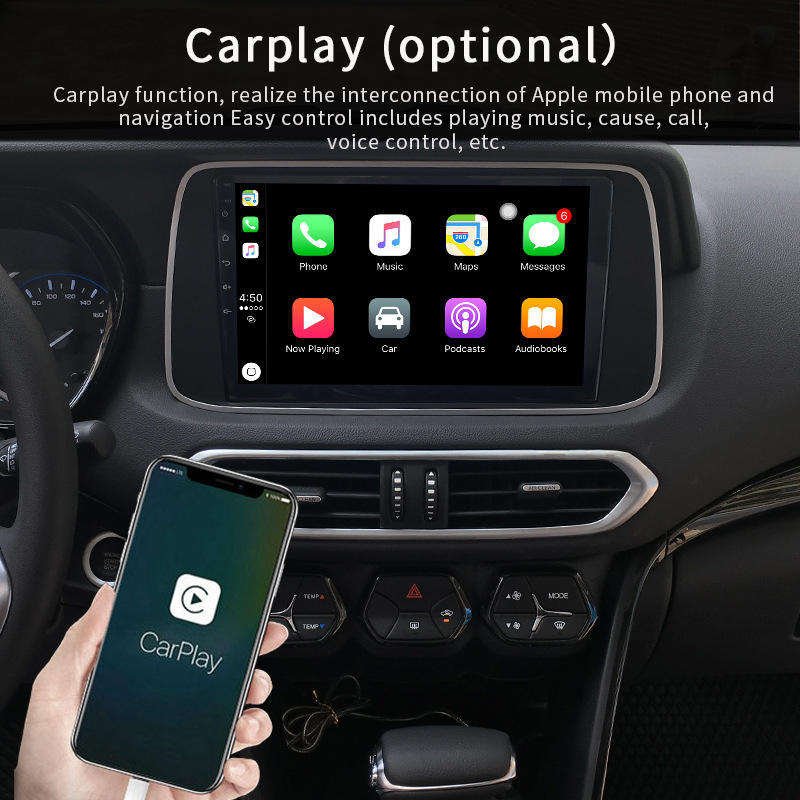 android HD touch screen car stereo mp5 gps navigation player mirror link wifi car audio 9inch double 1din car radio