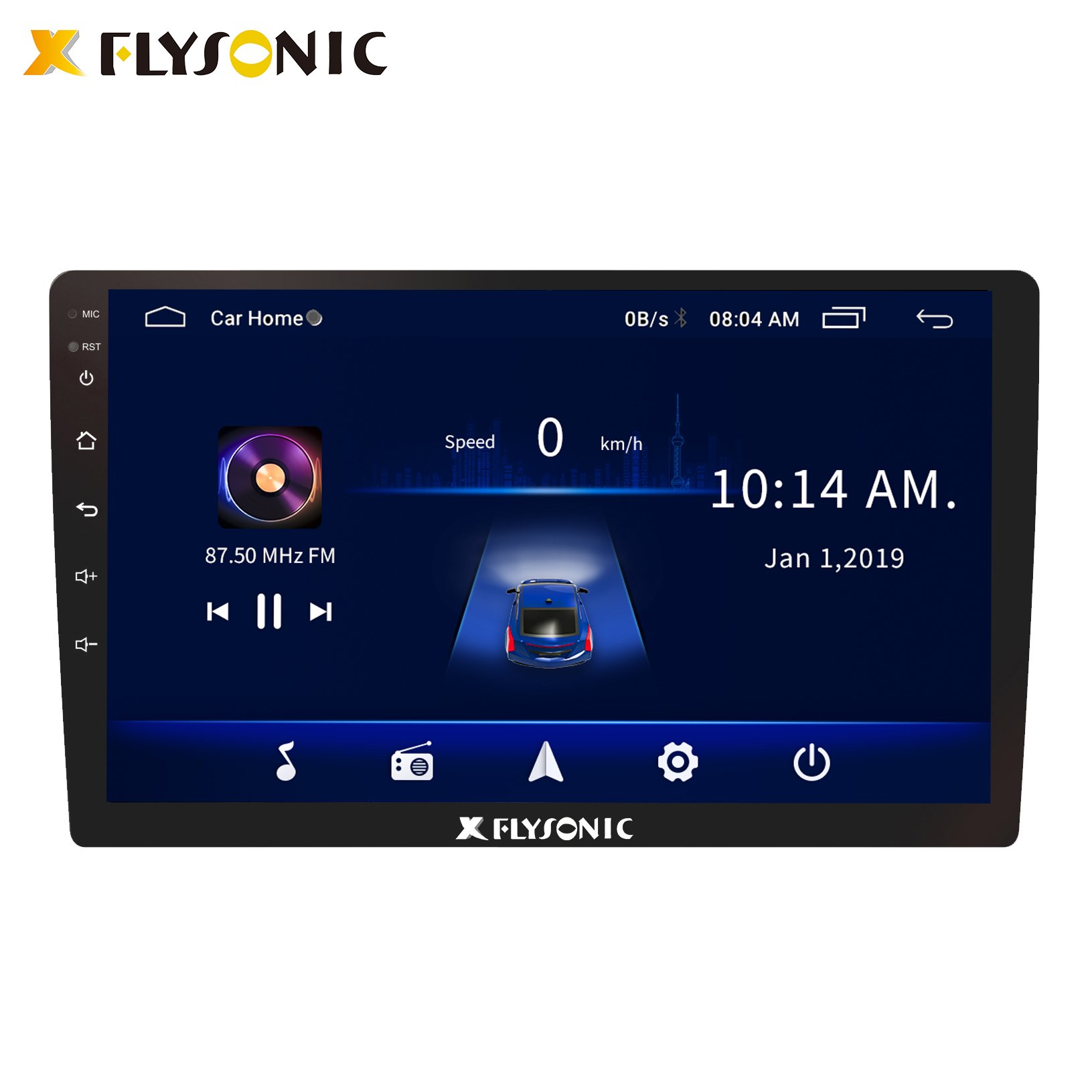 Flysonic 2+32 Carplay 9 Inch Car Screen Carplay With 1280*720 Touch Screen Radio Stereo Android Car Radio Car DVD Player