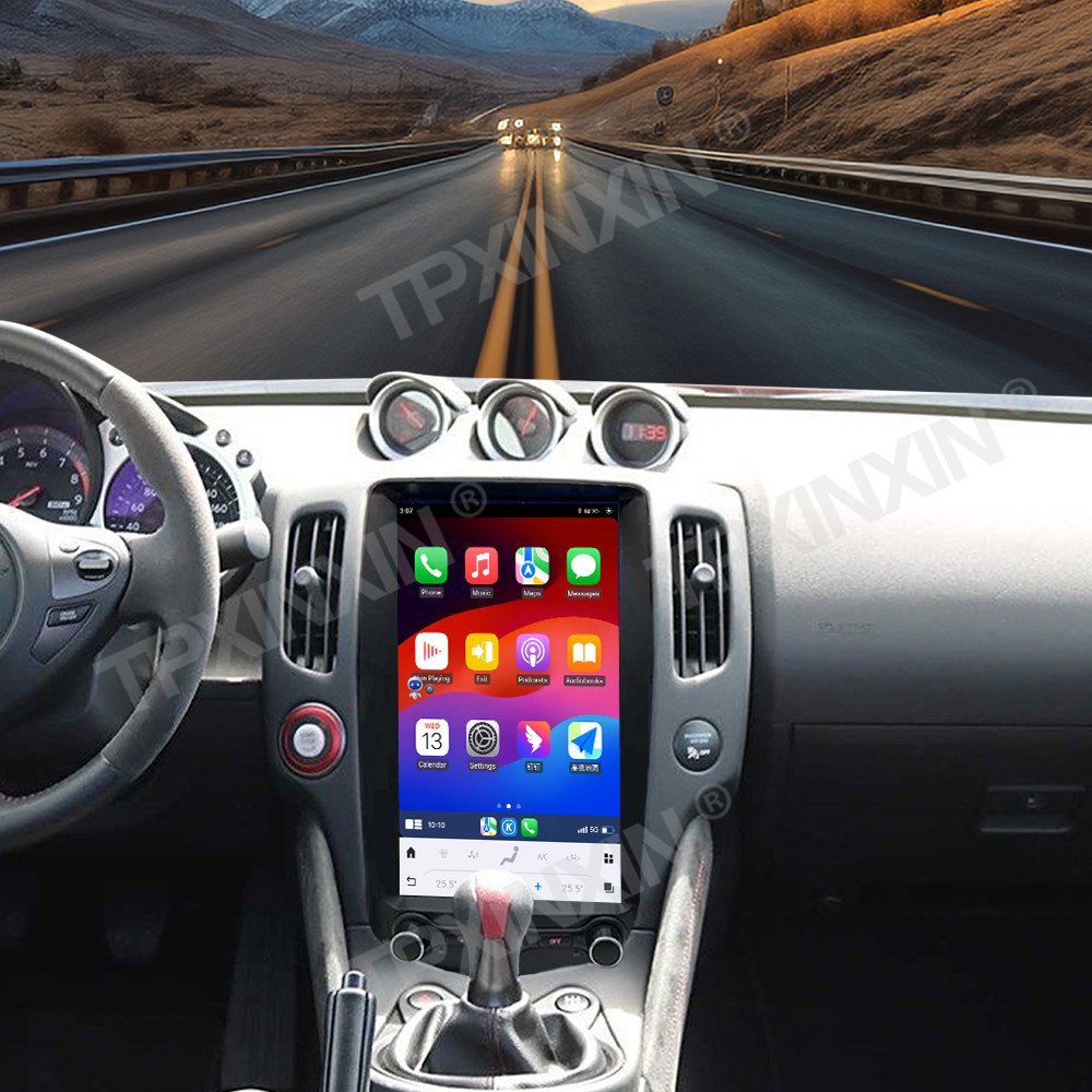 13.8 inch Android 13.0 Car Radio For Nissan 370Z 2009-2022 GPS Navigation Stereo Multimedia Player Head Unit Tesla Style Audio