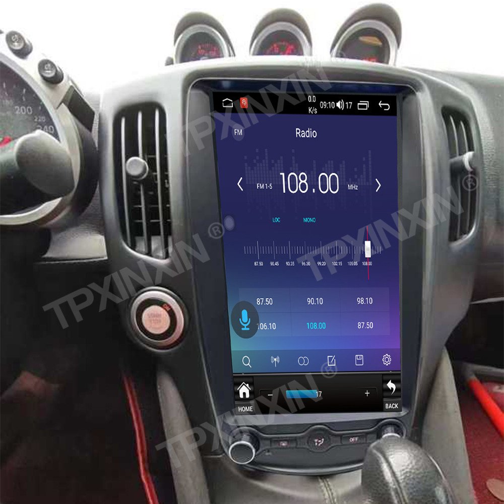 13.8 inch Android 13.0 Car Radio For Nissan 370Z 2009-2022 GPS Navigation Stereo Multimedia Player Head Unit Tesla Style Audio