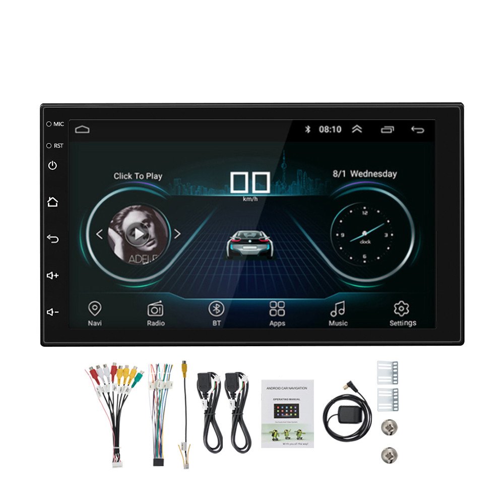 Touch Screen Universal Multimedia 2 Din 7 Inch Audio Stereo car music system Android 7 Car Radio