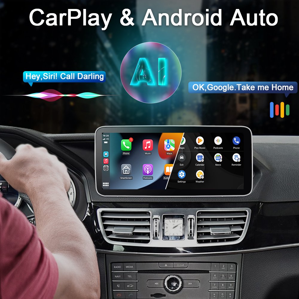 NEW Android 13 Car Carplay Screen For Mercedes E W212 C207 A207 2015-2018 Auto Multimedia Radio