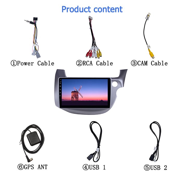 ANDROID 10 Car DVD Player Gps For HONDA Fit Jazz (RHD) 2007-2013 2G RAM 32G Flash Car Radio