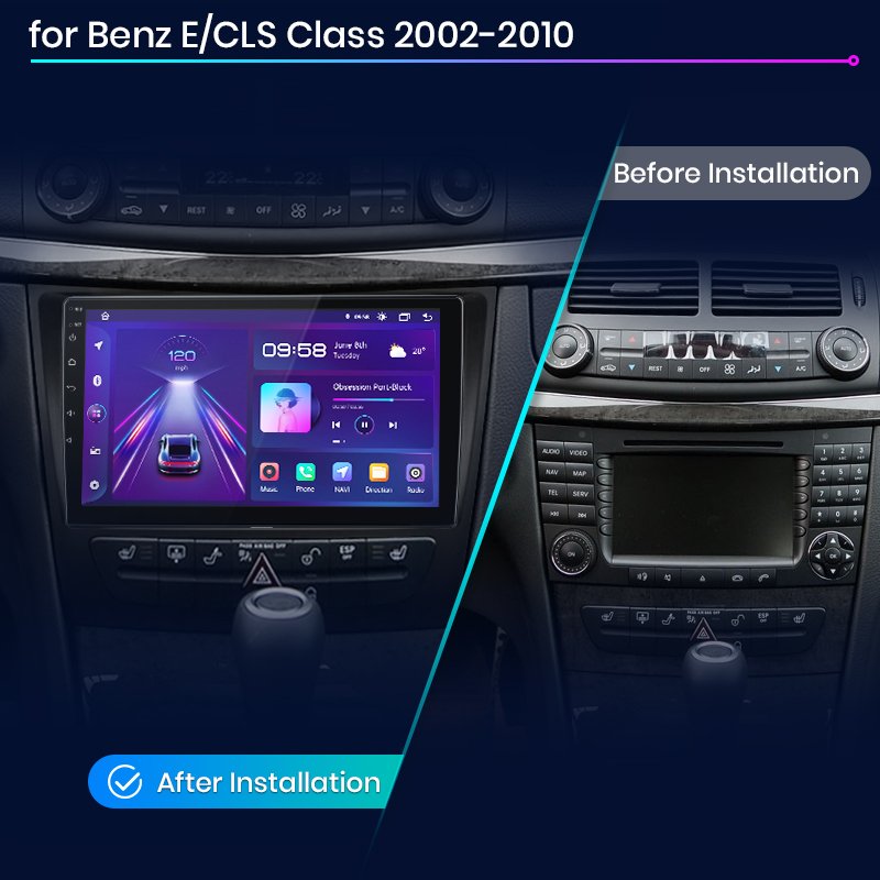 Junsun Android Car Radio Manufacturer OEM GPS Navigation For Mercedes Benz W211 E300 2002-2011 Head Unit for Mercedes Benz W211
