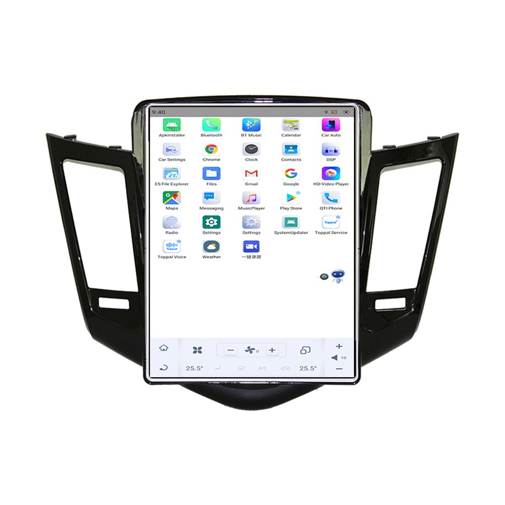 13.3" Android Touch Vertical Tesla Style Screen Car Radio Stereo Video GPS Headunit Carplay For Chevrolet Cruze 2009-2013