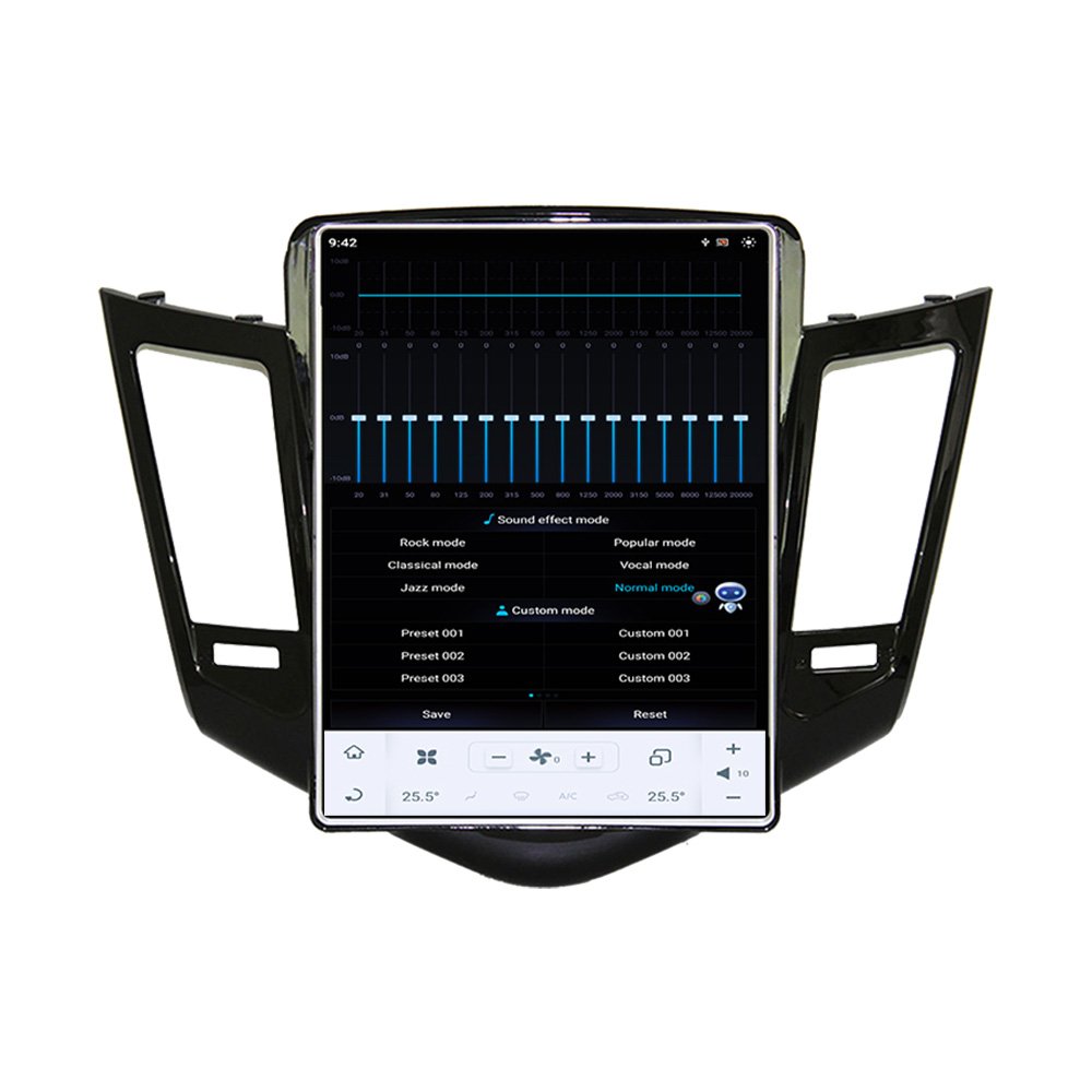 13.3" Android Touch Vertical Tesla Style Screen Car Radio Stereo Video GPS Headunit Carplay For Chevrolet Cruze 2009-2013