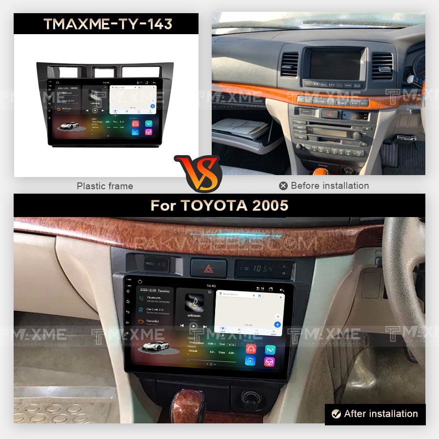 Maisimei factory car audio system android touch radio 9'' suitable for TOYOTA MARK II 2005 wireless carplay/Android auto