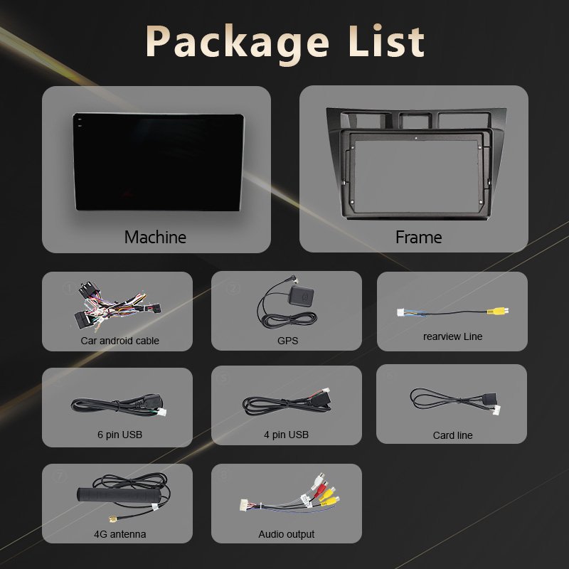 Maisimei factory car audio system android touch radio 9'' suitable for TOYOTA MARK II 2005 wireless carplay/Android auto