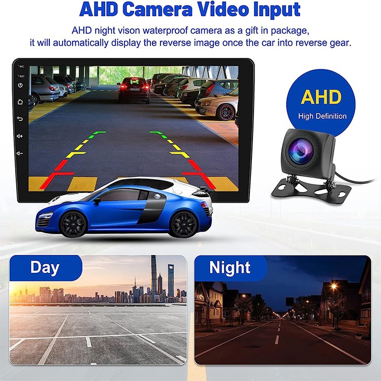 Whole sale autoradio multimedia player 9inch 2+32g carplay GPS navigation ips touch screen android car radio with reverse camera