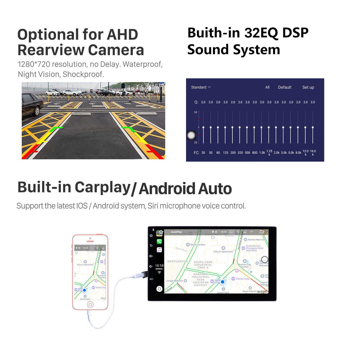 15 Inch HD Touchscreen Car GPS Navigation Stereo Car Radio Support 360 Camera IPS for 2010-2018 Lexus GX460