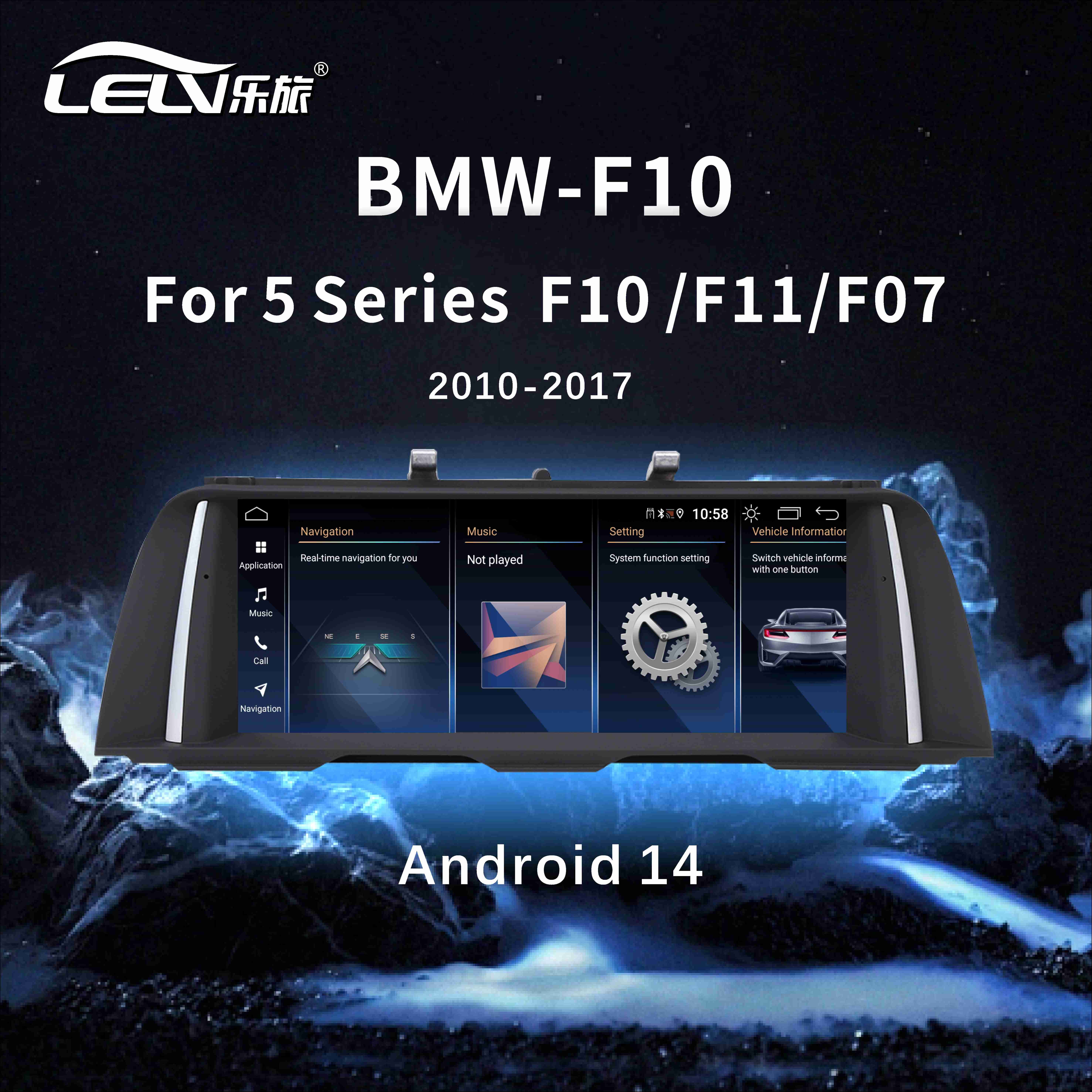 Android 14 is suitable for BMW F10 car radio stereo 4G car multimedia video player GPS navigation wireless carplay Android auto