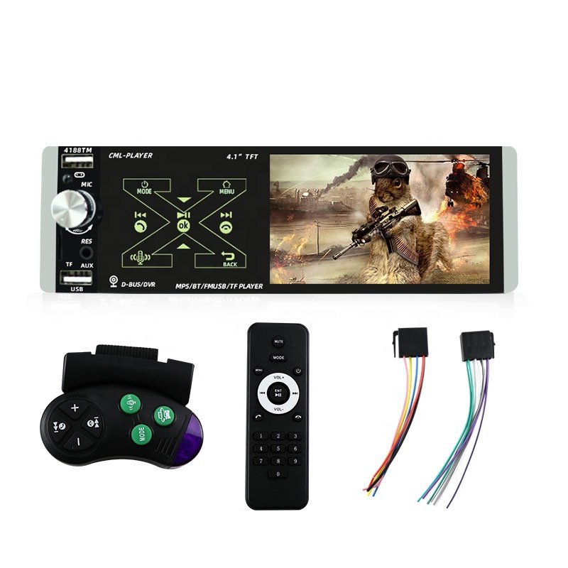 4188 universal car mp5 1din 4inch car dvd player mp3 car auto stereo music reverse machine