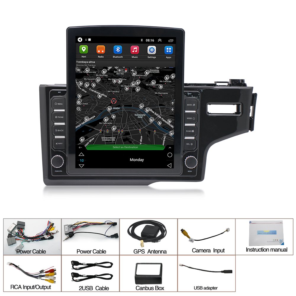 Android Car Stereo for Honda Fit Jazz 2014-2020 2 Din Car Radio Multimedia Player GPS 4G Navigation Autoradio Head Unit Carplay