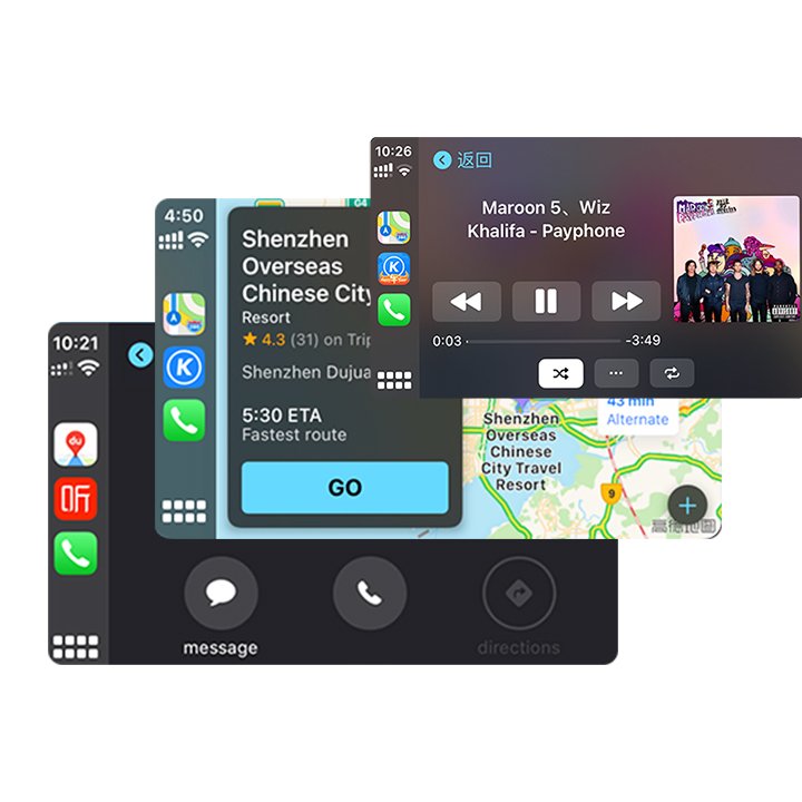 6.5 inch Car Radios 360 Android auto Carplay PRO Mp5 Player Adroid 1 2 din Radio For Fiat Ducato Ford