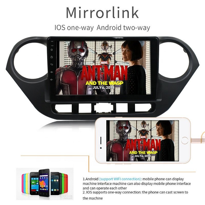 XinYoo In car DVD player for hyundai i10 Android GPS WIFI USB Steer wheel control Car radio GPS MP5 Player Car audio player