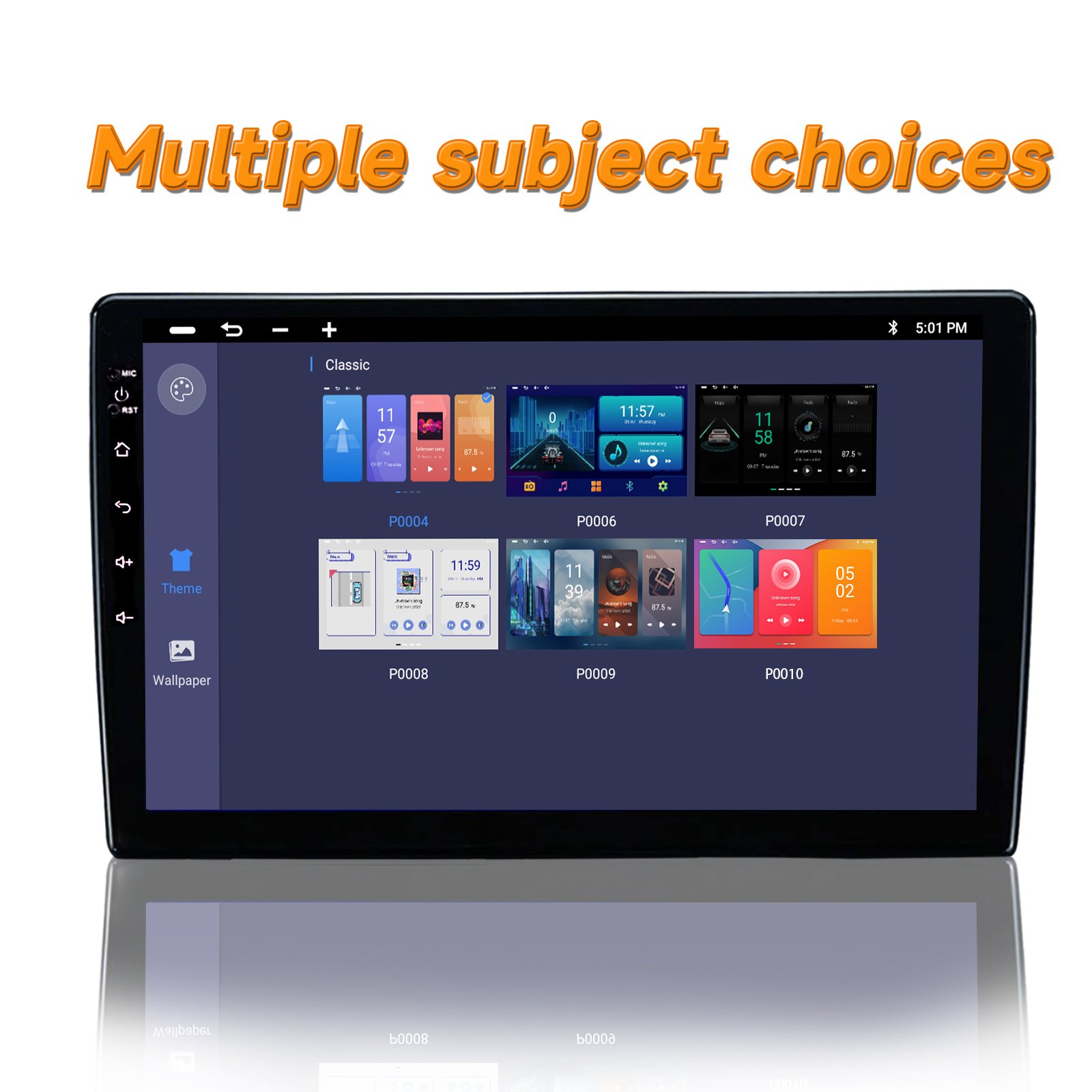 2Din Universal Car Player 4 Core 2+64g Android 13.0 Car Radio Panel GPS Navigation Carplay Multimedia Player