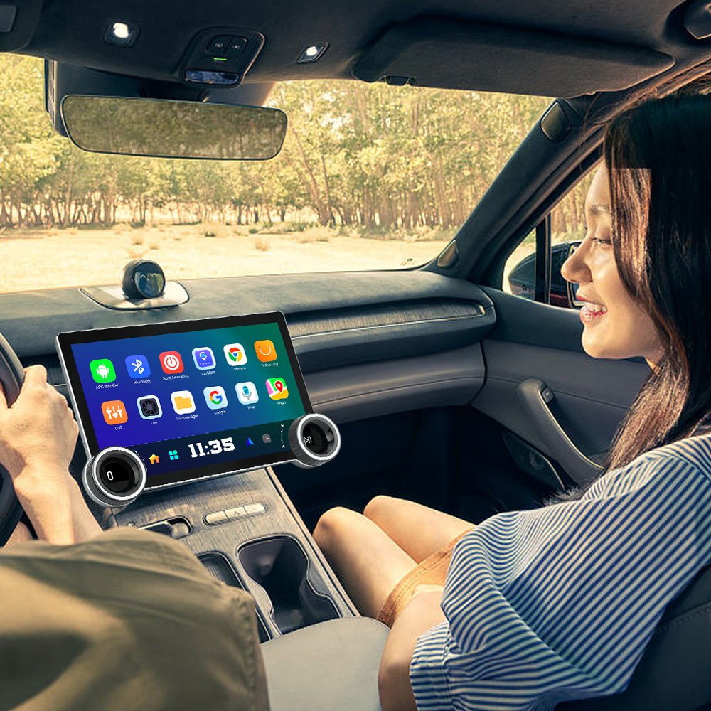 11.8 Inch Android Diamond Carplay 2K QLED Screen GPS Radio Dual knobs with Reversing Aid Combination 10 Inch 2K Car Player
