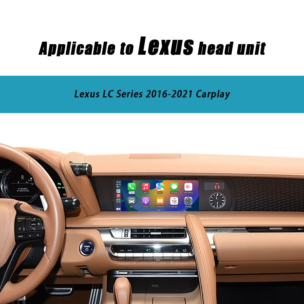 CZT-AUTO Wireless CarPlay And Android Auto For Lexus LC Series Remote Touch 2017-2022 8"/10.3" Screen Carplay Retrofit Kit